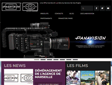 Tablet Screenshot of panavision.fr